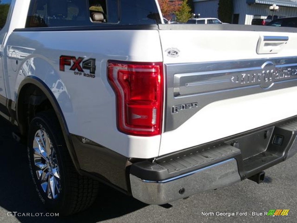 2015 F150 King Ranch SuperCrew 4x4 - White Platinum Tricoat / King Ranch Java/Mesa photo #38