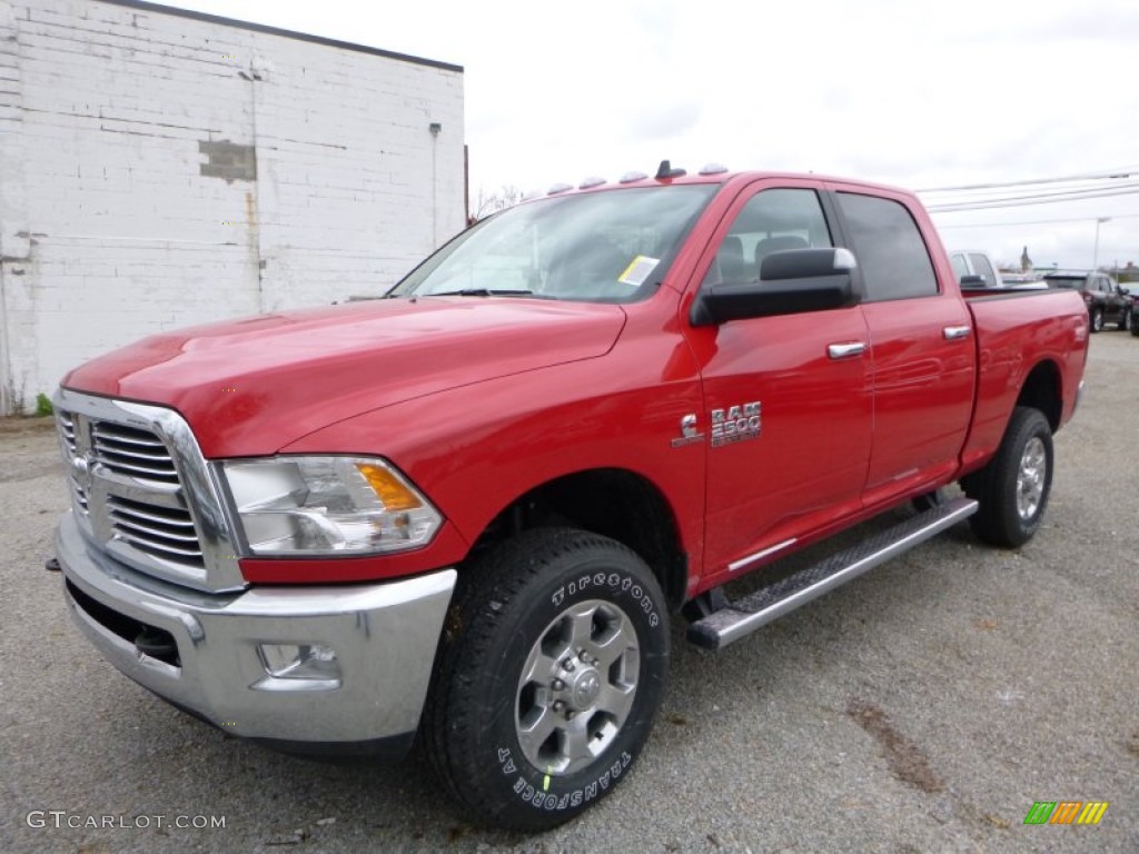 2016 2500 Big Horn Crew Cab 4x4 - Flame Red / Black/Diesel Gray photo #1