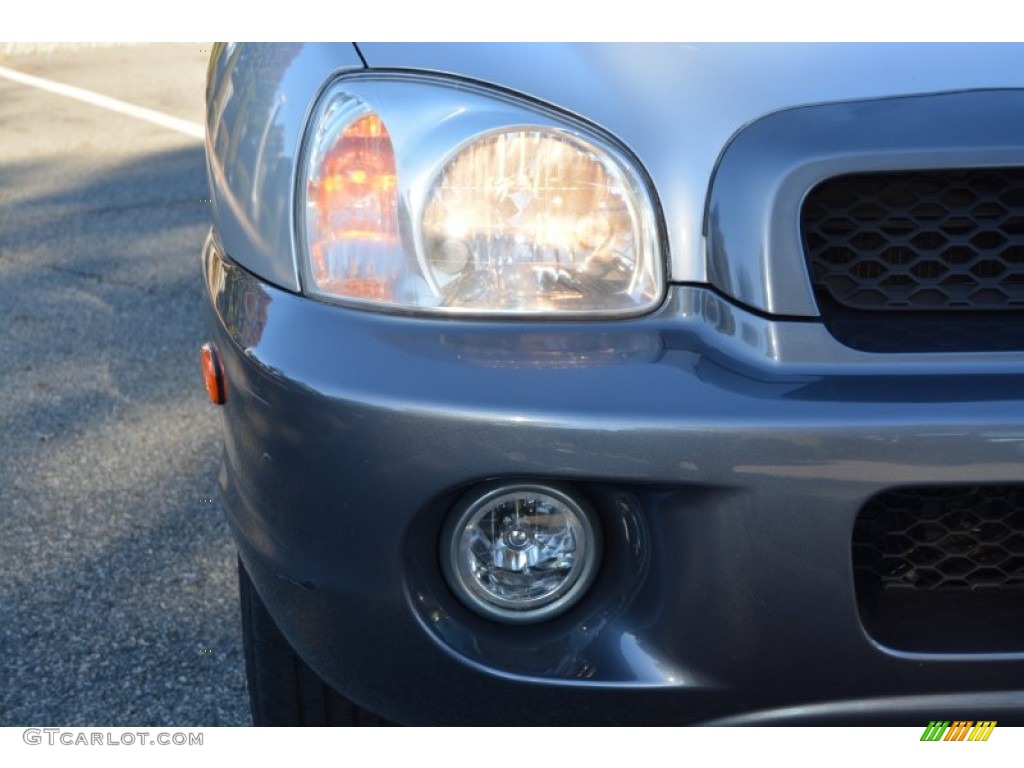 2003 Santa Fe GLS 4WD - Pewter / Gray photo #29