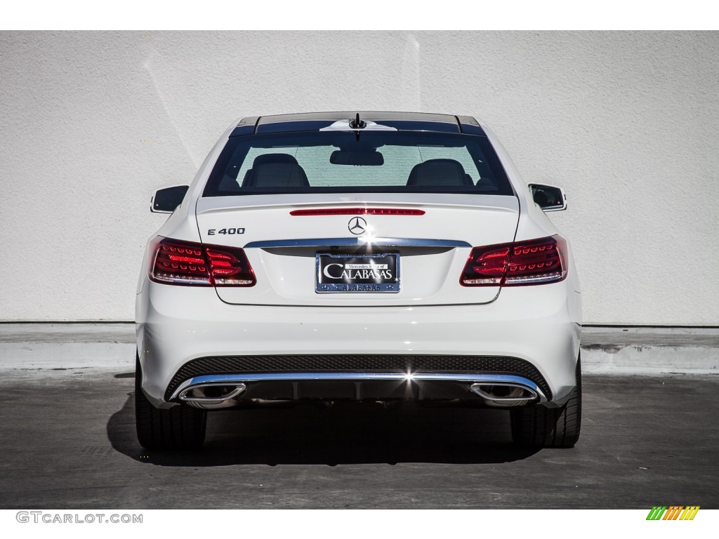 2016 E 400 Coupe - Polar White / Black photo #3