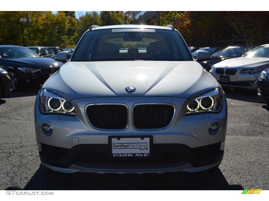 2015 X1 xDrive28i - Glacier Silver Metallic / Beige photo #8