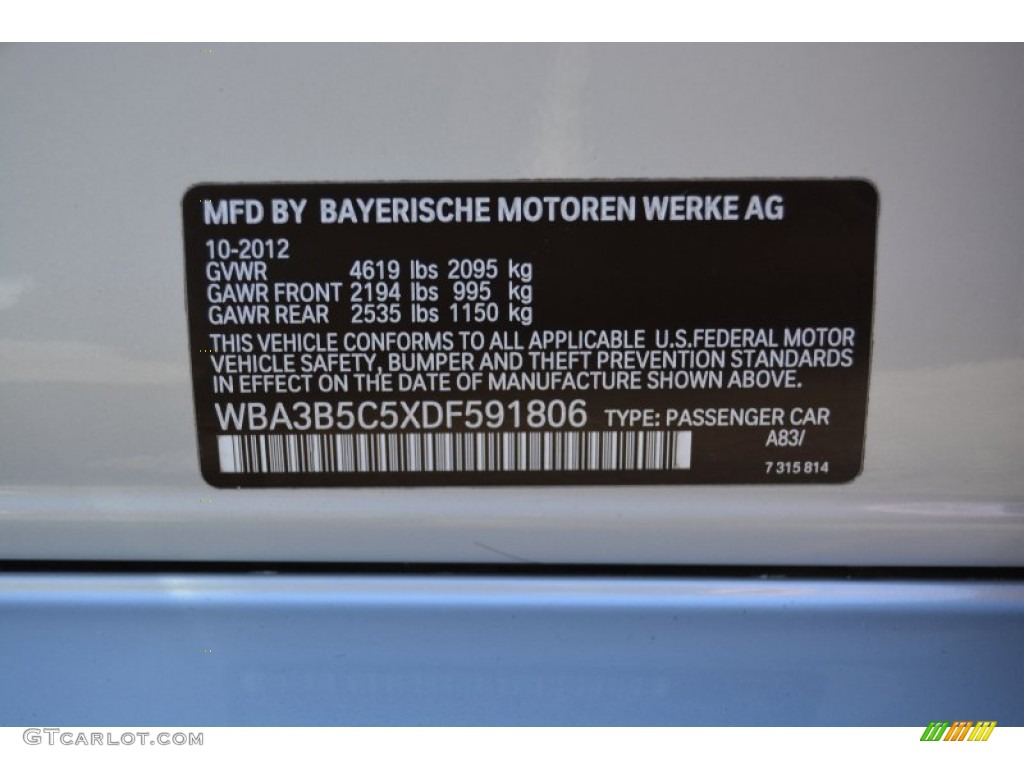 2013 3 Series 328i xDrive Sedan - Glacier Silver Metallic / Black photo #34