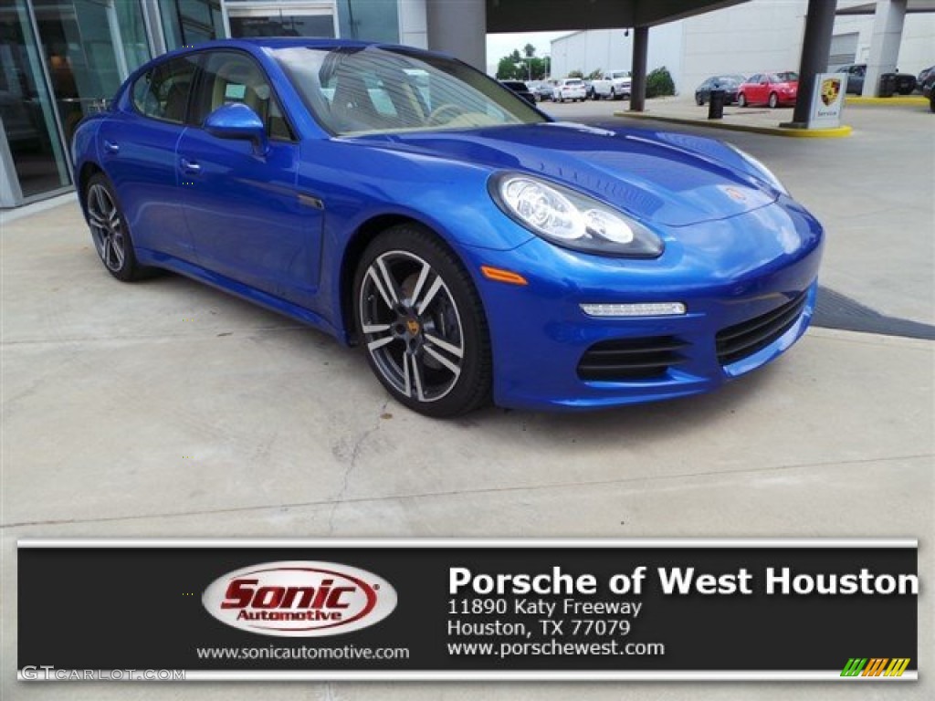 2015 Panamera  - Sapphire Blue Metallic / Luxor Beige photo #1
