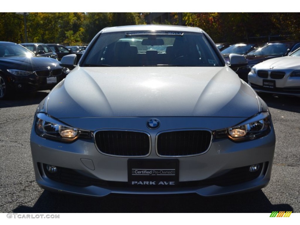 2014 3 Series 320i xDrive Sedan - Glacier Silver Metallic / Black photo #8