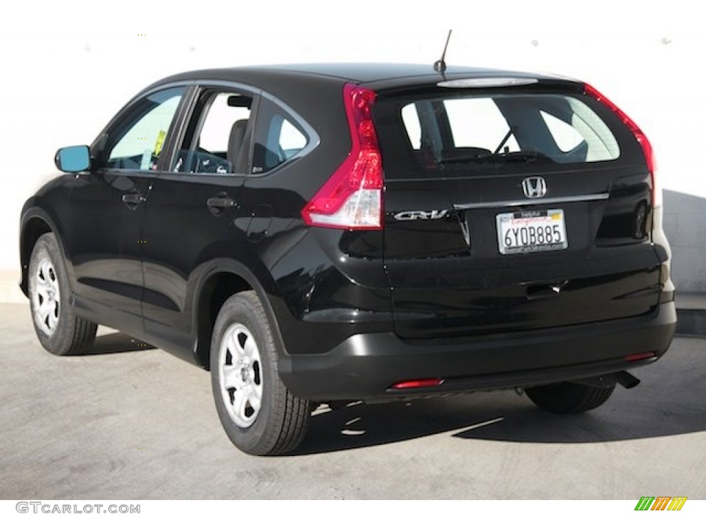 2012 CR-V LX - Crystal Black Pearl / Black photo #2