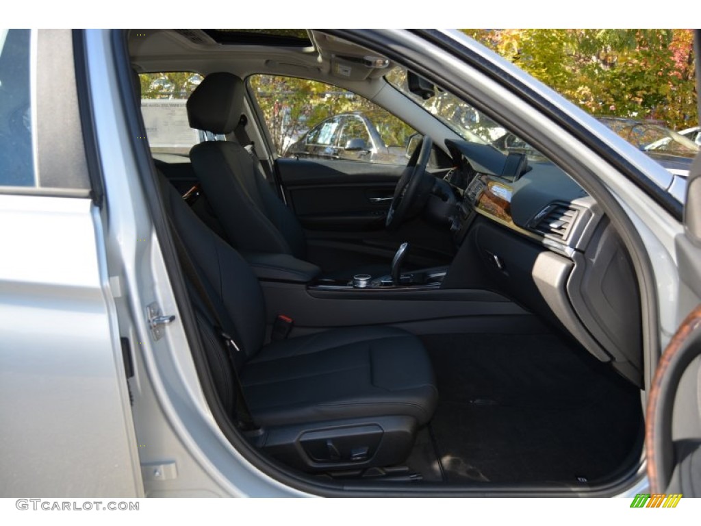 2014 3 Series 320i xDrive Sedan - Glacier Silver Metallic / Black photo #29