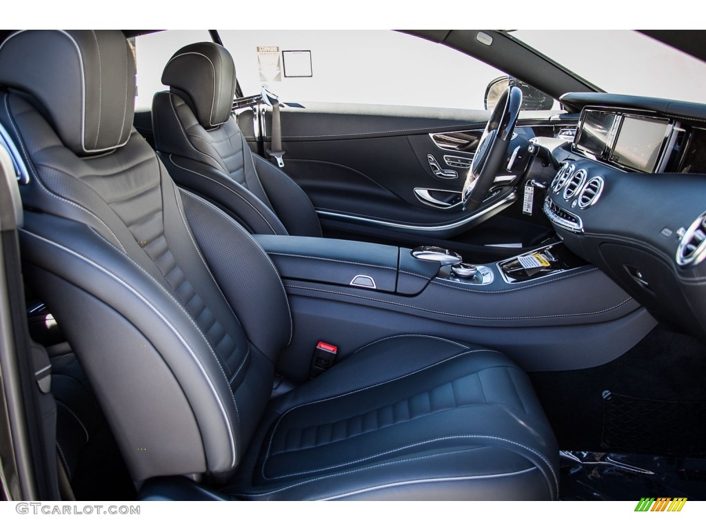 Black Interior 2016 Mercedes-Benz S 550 4Matic Coupe Photo #108366450