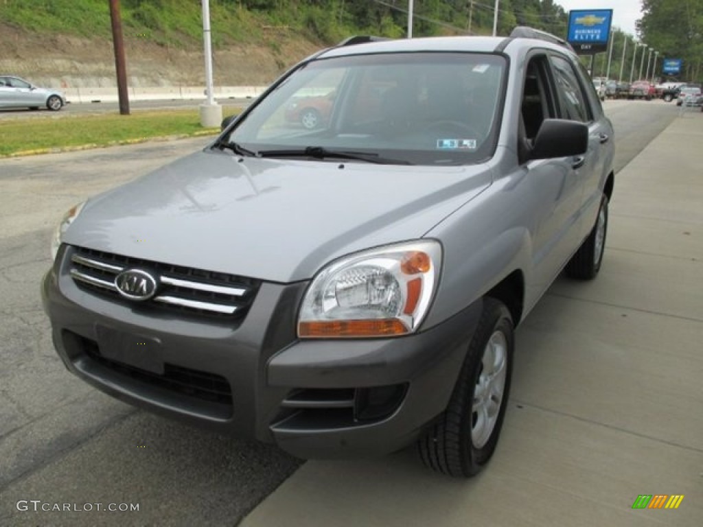 Satin Silver Metallic 2008 Kia Sportage LX V6 4x4 Exterior Photo #108367251