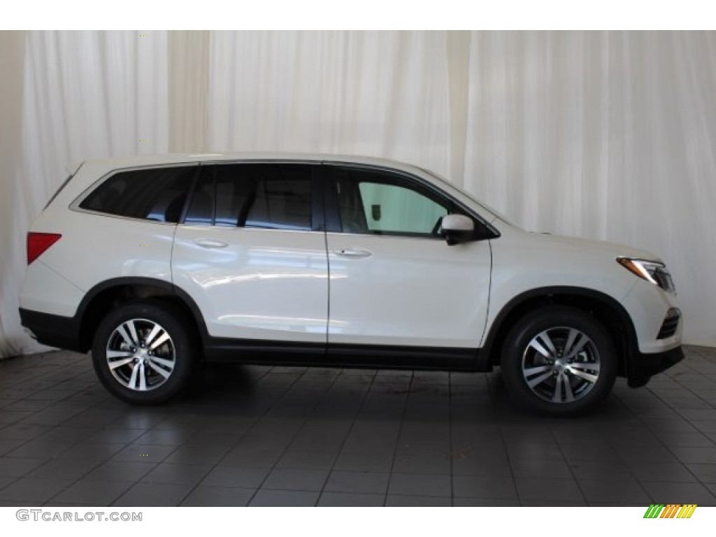 2016 Pilot EX-L AWD - White Diamond Pearl / Beige photo #3