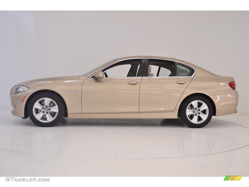 2012 5 Series 528i Sedan - Milano Beige Metallic / Oyster/Black photo #4