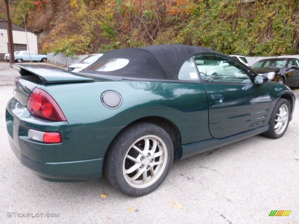 2001 Eclipse Spyder GT - Sherwood Green Pearl / Black photo #2