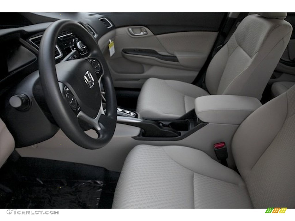 2015 Civic LX Sedan - Taffeta White / Beige photo #10