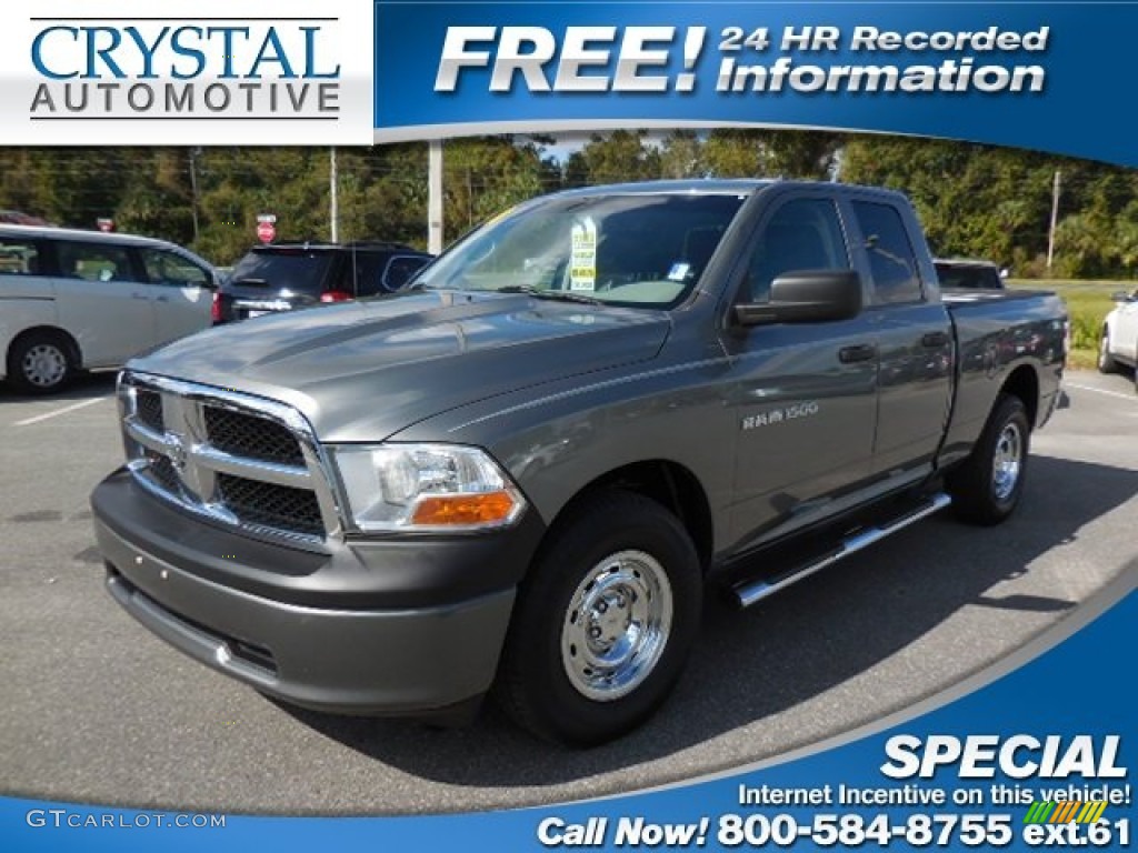 2011 Ram 1500 ST Quad Cab - Mineral Gray Metallic / Dark Slate Gray/Medium Graystone photo #1