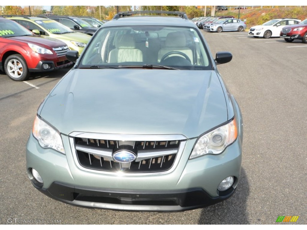 2009 Outback 2.5i Special Edition Wagon - Seacrest Green Metallic / Warm Ivory photo #2