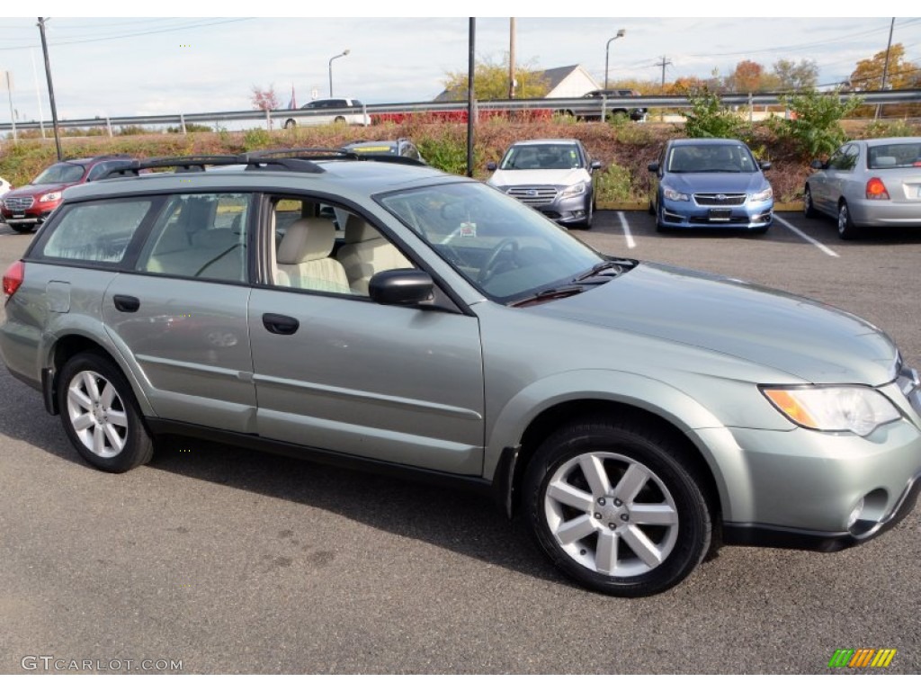 2009 Outback 2.5i Special Edition Wagon - Seacrest Green Metallic / Warm Ivory photo #4