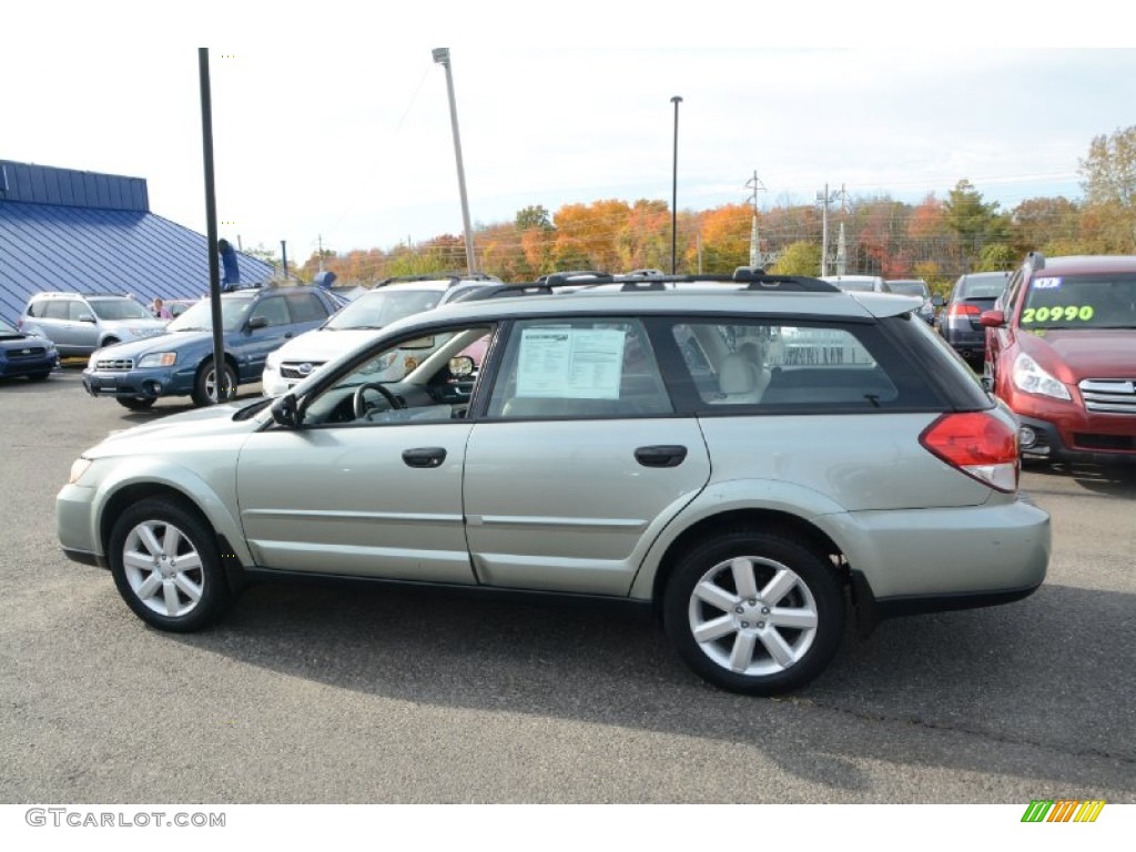 2009 Outback 2.5i Special Edition Wagon - Seacrest Green Metallic / Warm Ivory photo #11