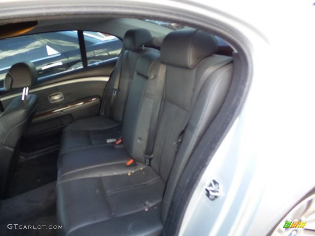 2004 7 Series 745Li Sedan - Titanium Silver Metallic / Black/Black photo #4