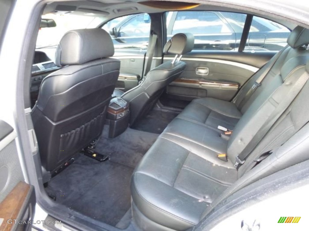2004 7 Series 745Li Sedan - Titanium Silver Metallic / Black/Black photo #20