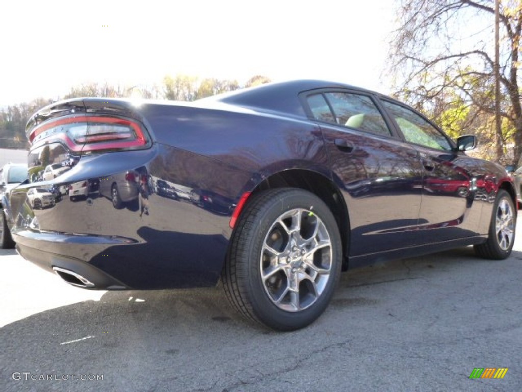 2016 Charger SXT AWD - Jazz Blue Pearl Coat / Black photo #4