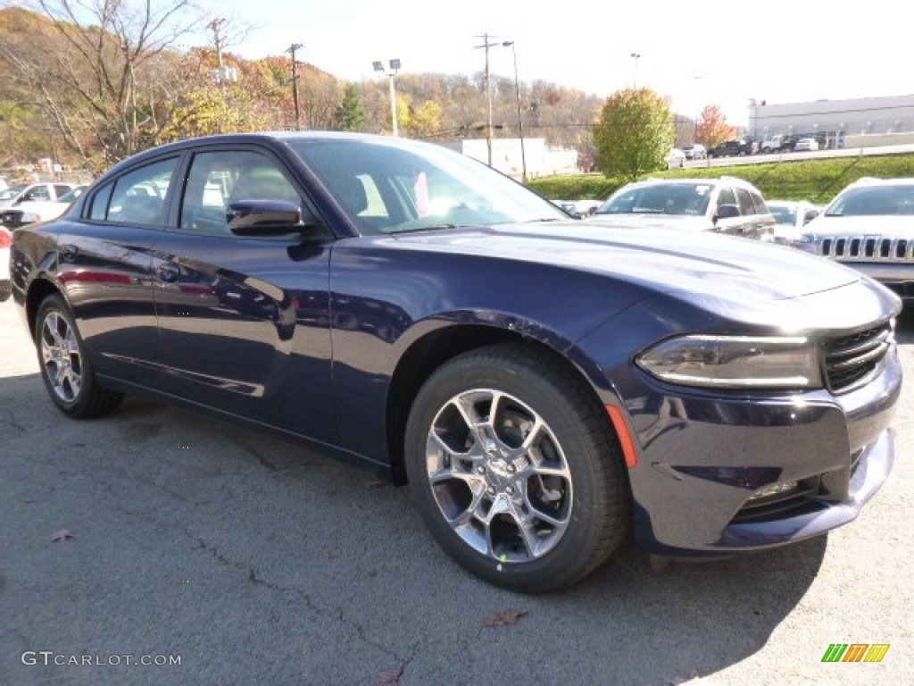 2016 Charger SXT AWD - Jazz Blue Pearl Coat / Black photo #5