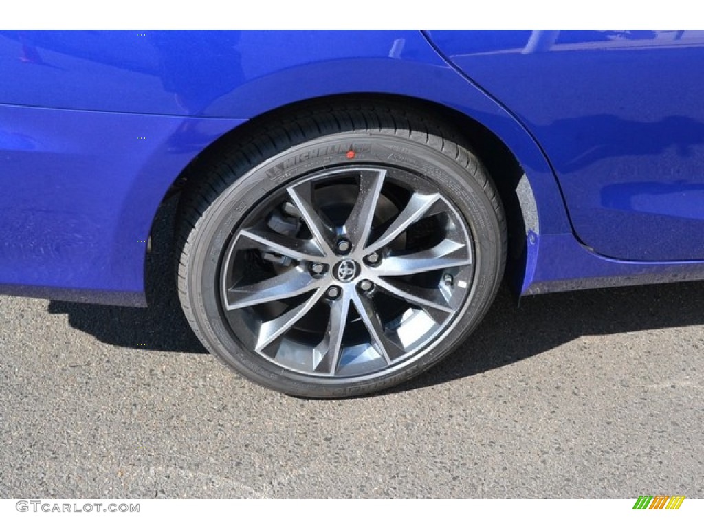 2016 Camry XSE - Blue Crush Metallic / Ash photo #9