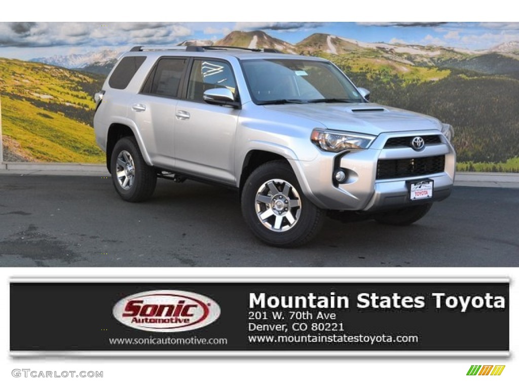 2016 Clic Silver Metallic Toyota 4runner Trail Premium 4x4 2016 4runner Trail Premium 4x4 Clic Silver Metallic Black Photo 1