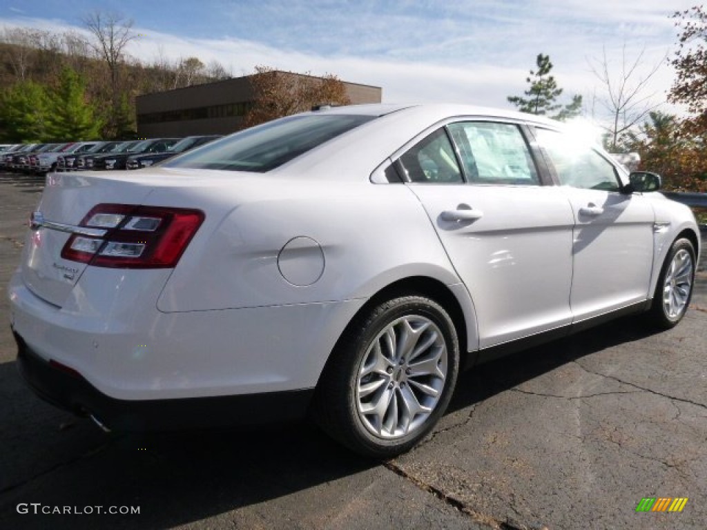 2015 Taurus Limited - White Platinum Metallic / Dune photo #2