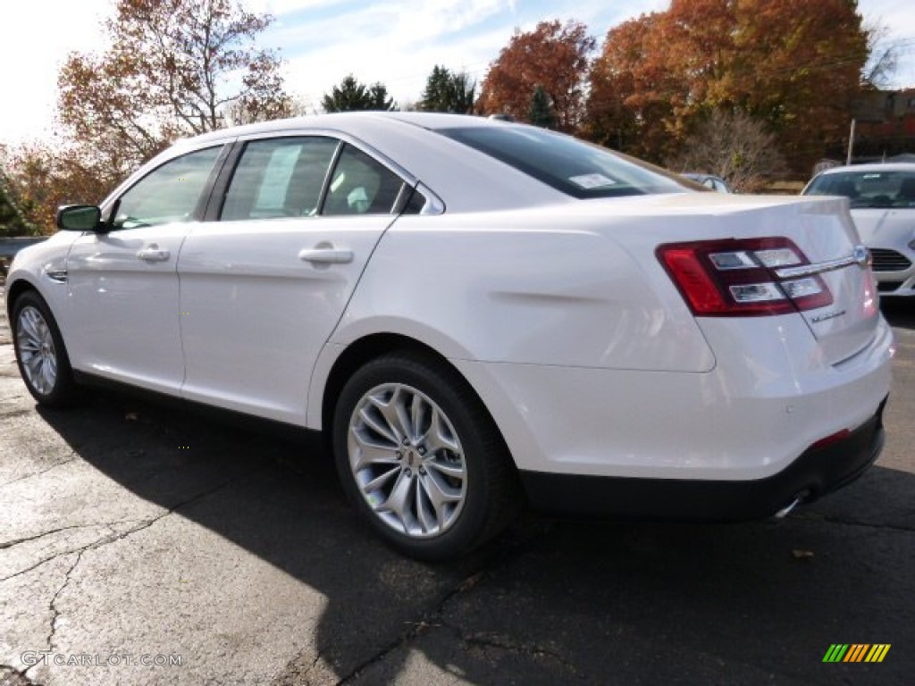 2015 Taurus Limited - White Platinum Metallic / Dune photo #3