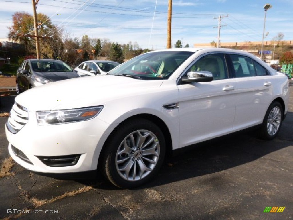 2015 Taurus Limited - White Platinum Metallic / Dune photo #4