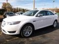 2015 White Platinum Metallic Ford Taurus Limited  photo #4