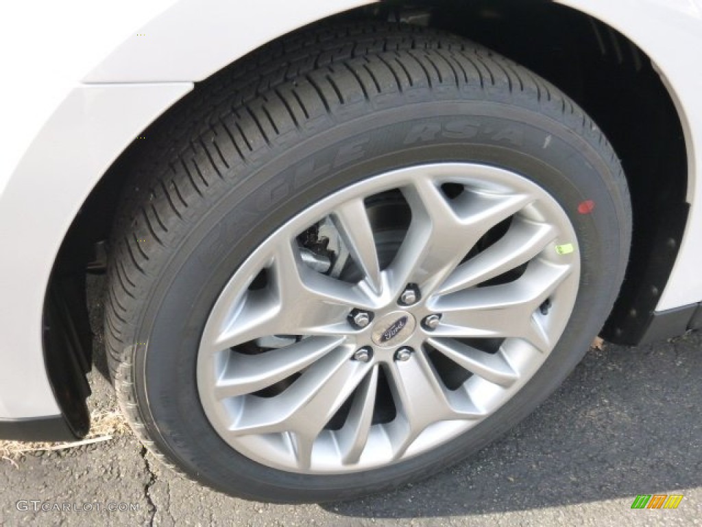2015 Taurus Limited - White Platinum Metallic / Dune photo #6