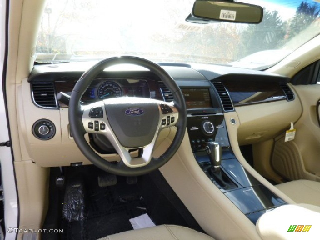 2015 Taurus Limited - White Platinum Metallic / Dune photo #10