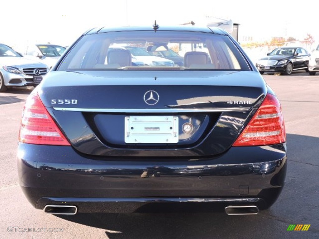 2013 S 550 4Matic Sedan - Lunar Blue Metallic / Cashmere/Savanna photo #4