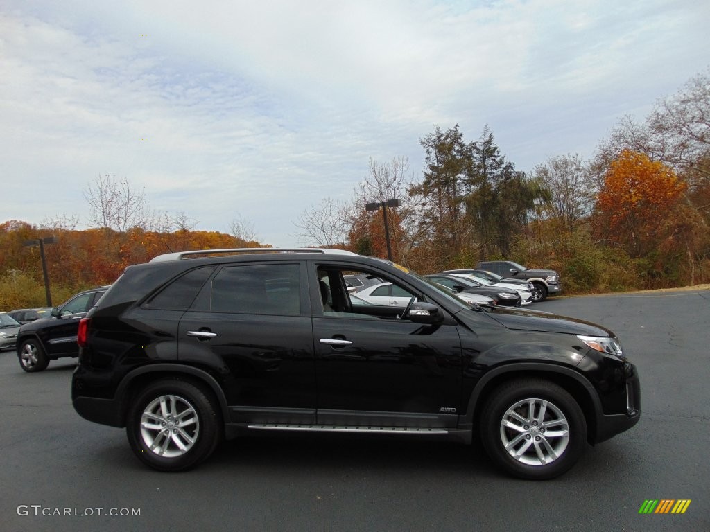 2014 Sorento LX AWD - Ebony Black / Gray photo #2