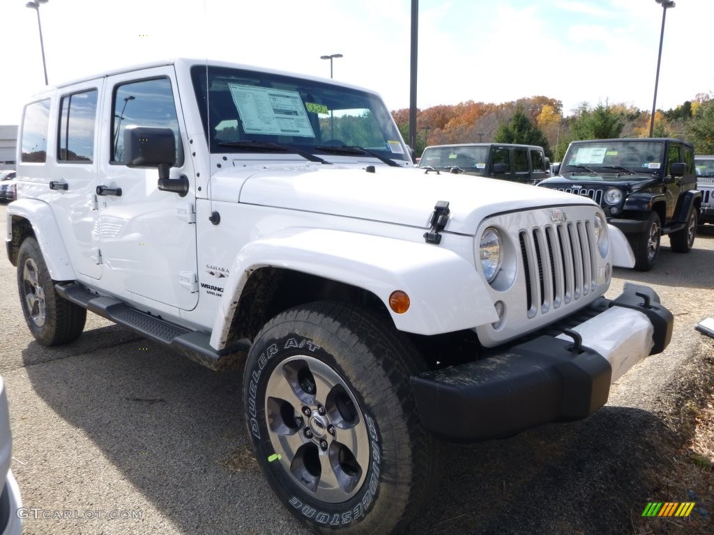 Bright White 2016 Jeep Wrangler Unlimited Sahara 4x4 Exterior Photo #108388116