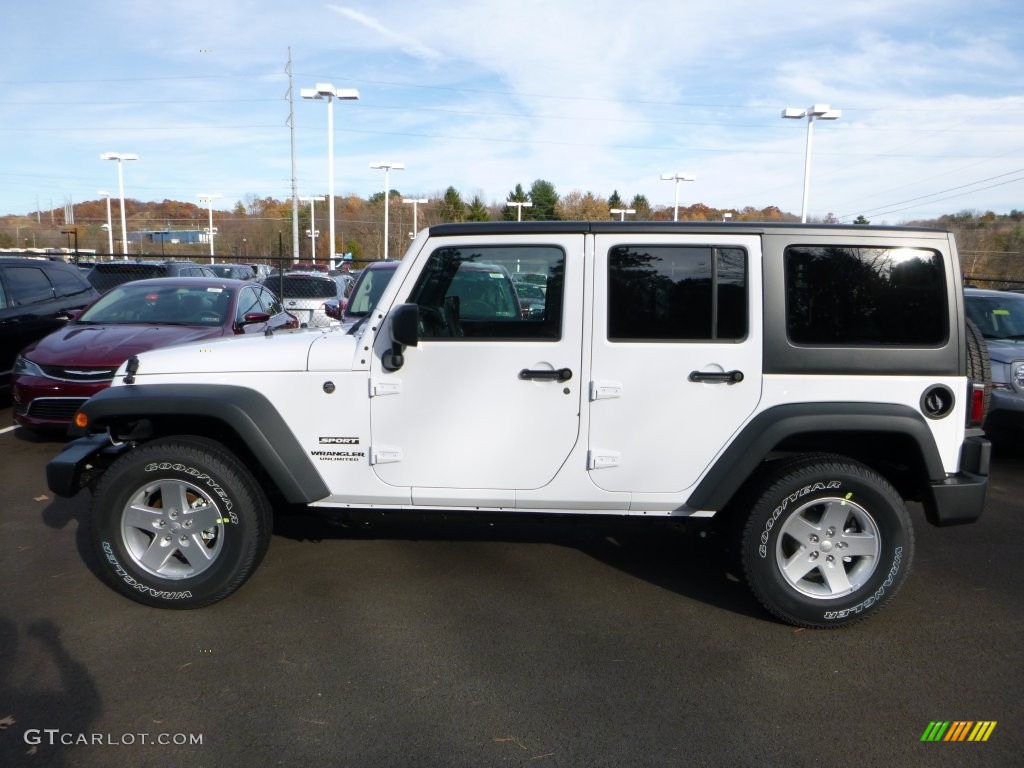 2016 Wrangler Unlimited Sport 4x4 - Bright White / Black photo #5