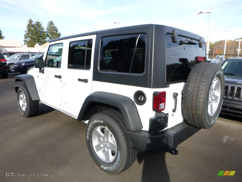 2016 Wrangler Unlimited Sport 4x4 - Bright White / Black photo #6