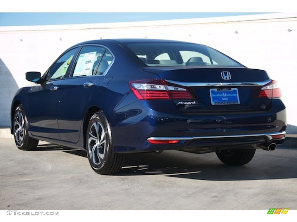 2016 Accord LX Sedan - Obsidian Blue Pearl / Gray photo #2