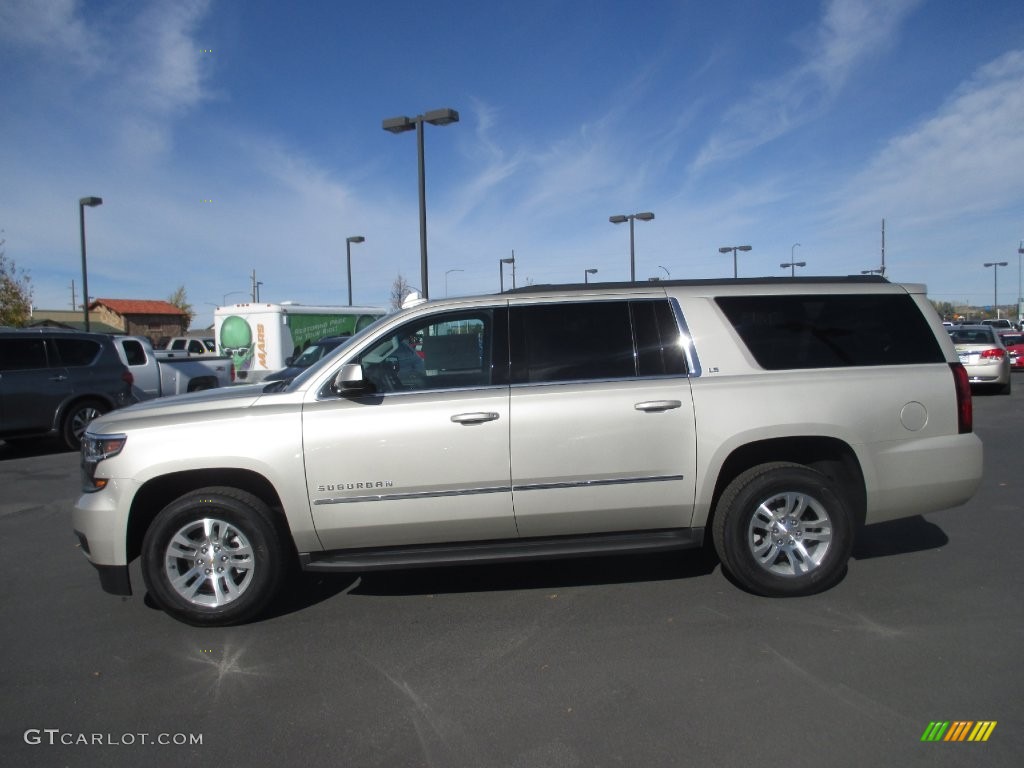 Champagne Silver Metallic 2016 Chevrolet Suburban LS 4WD Exterior Photo #108391446