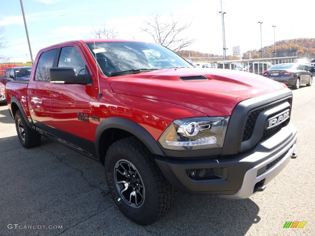 2016 1500 Rebel Crew Cab 4x4 - Flame Red / Rebel Theme Red/Black photo #12