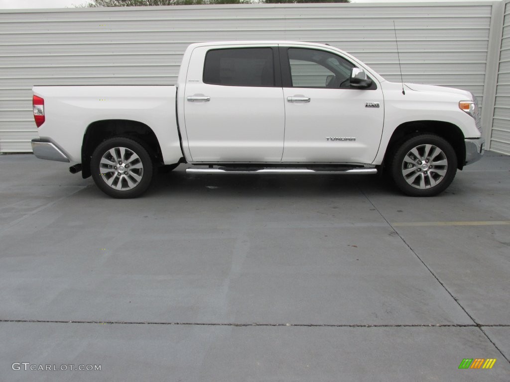 2016 Tundra Limited CrewMax 4x4 - Super White / Black photo #3