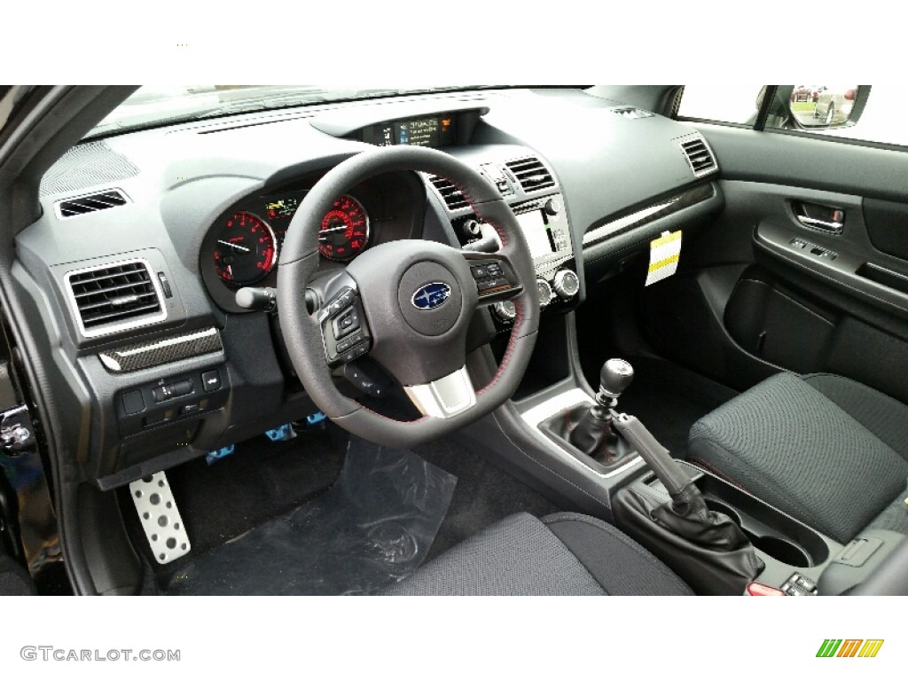 Carbon Black Interior 2016 Subaru WRX Premium Photo #108395824