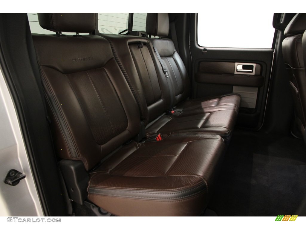 2010 F150 Platinum SuperCrew 4x4 - Ingot Silver Metallic / Sienna Brown Leather/Black photo #20