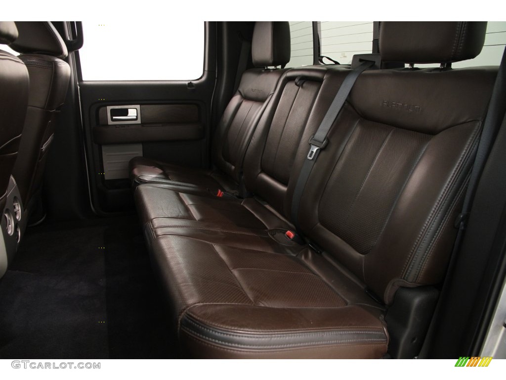 2010 F150 Platinum SuperCrew 4x4 - Ingot Silver Metallic / Sienna Brown Leather/Black photo #21