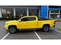 2015 Rally Yellow Chevrolet Colorado LT Crew Cab  photo #3