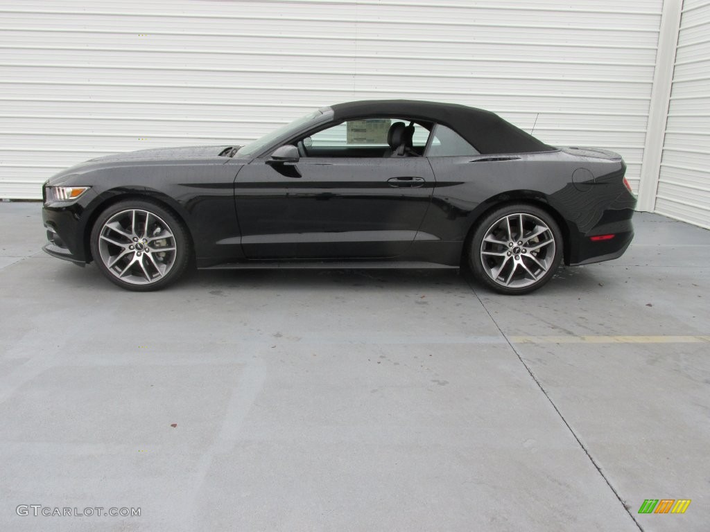 2016 Mustang EcoBoost Premium Convertible - Shadow Black / Ebony photo #6