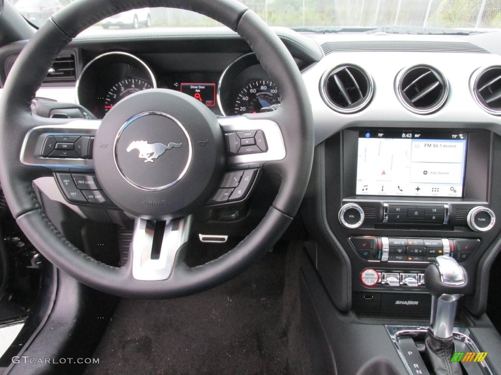 2016 Ford Mustang EcoBoost Premium Convertible Ebony Dashboard Photo #108401504