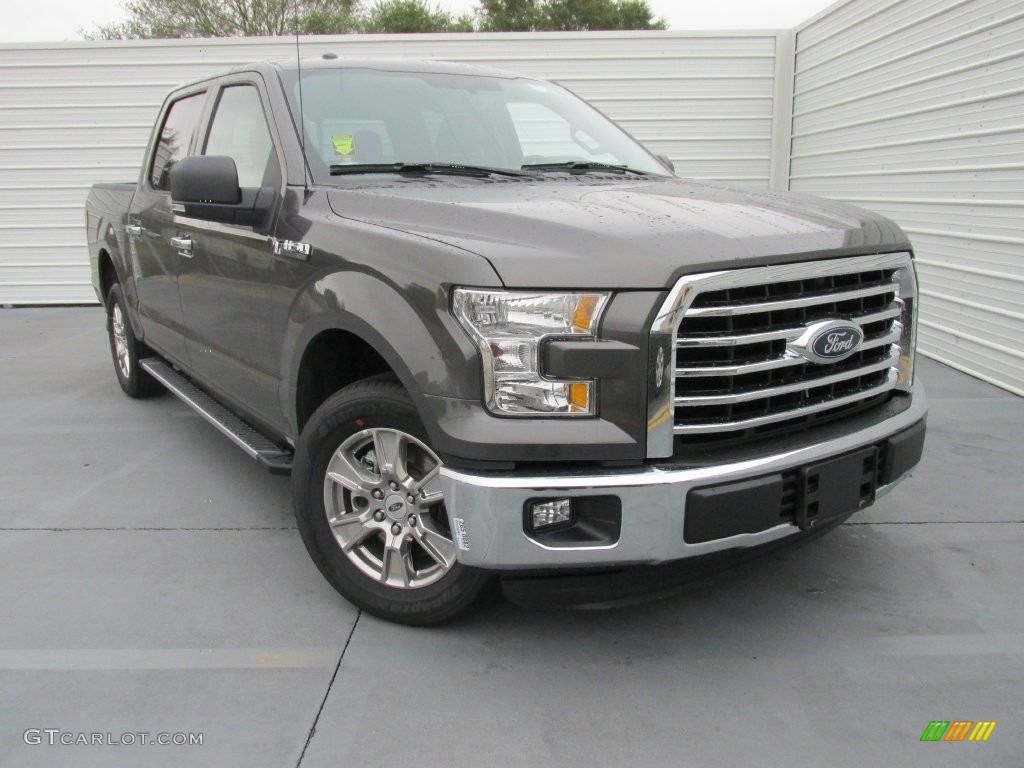2015 F150 XLT SuperCrew - Magnetic Metallic / Medium Earth Gray photo #1