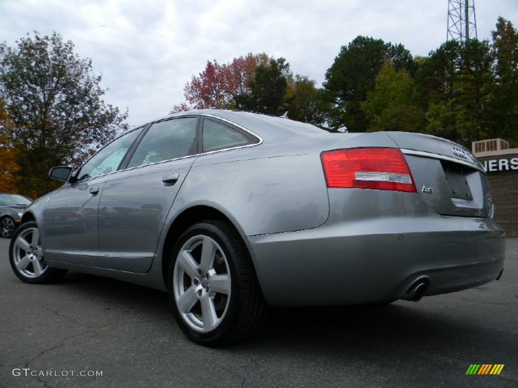 2008 A6 3.2 quattro Sedan - Quartz Grey Metallic / Amaretto photo #8