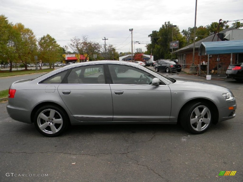 2008 A6 3.2 quattro Sedan - Quartz Grey Metallic / Amaretto photo #11